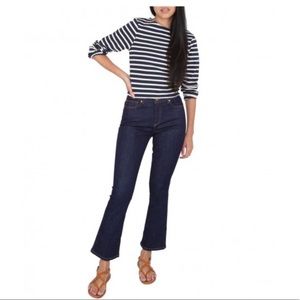 NWOT Ann Mashburn Flare Crop Jean